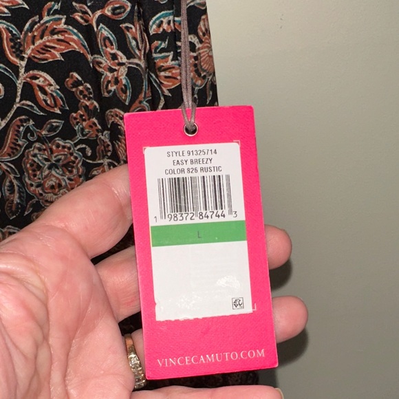 NWT Vince Camuto Floral Maxi Dress • L • Rustic 826 • Keyhole Back - Picture 3 of 6